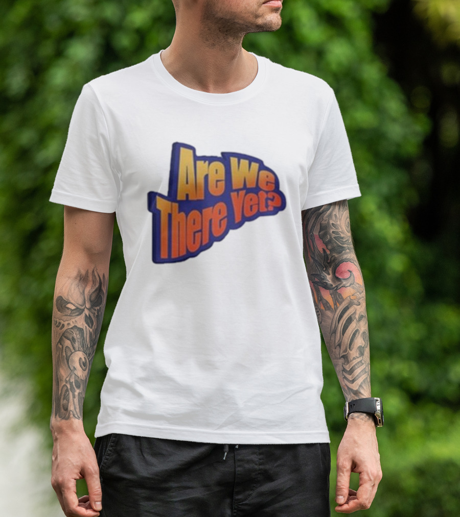 James Marriott Are We There Yet Retro Text T-Shirt