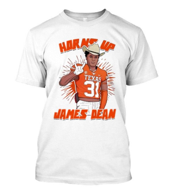 Horns Up Texas 31 Cowboy James Dean T-Shirt