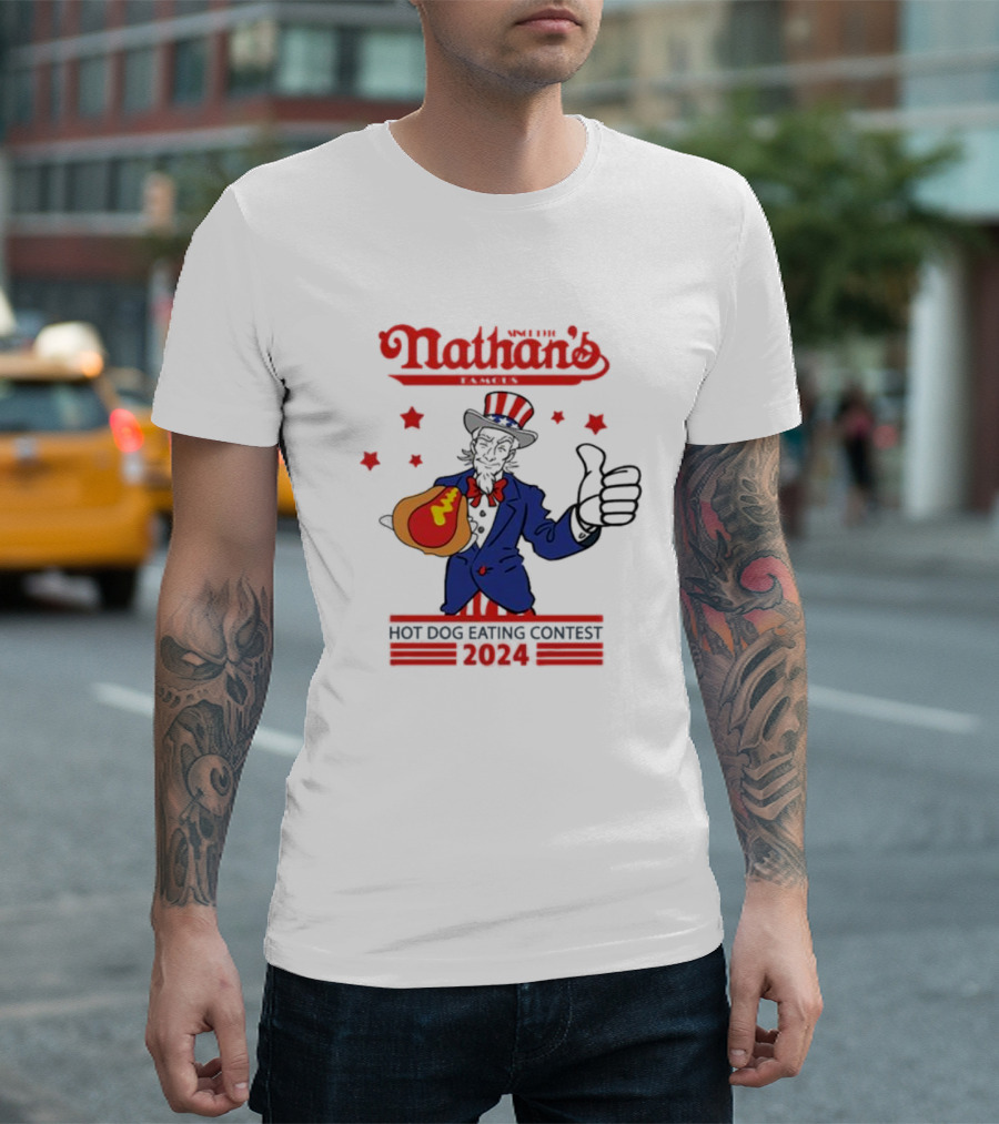 Nathan's Famous 2024 Hot Dog Eating Contest T-Shirt