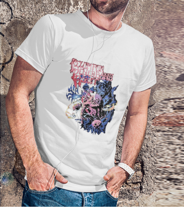 Kelompok Penerbang Roket Space Rage Psychedelic Monster T-Shirt