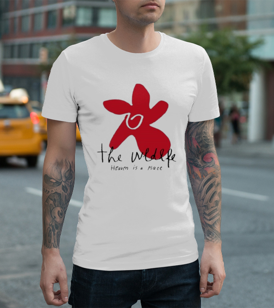 The Wldlfe Heaven Is A Place Red Flower T-Shirt