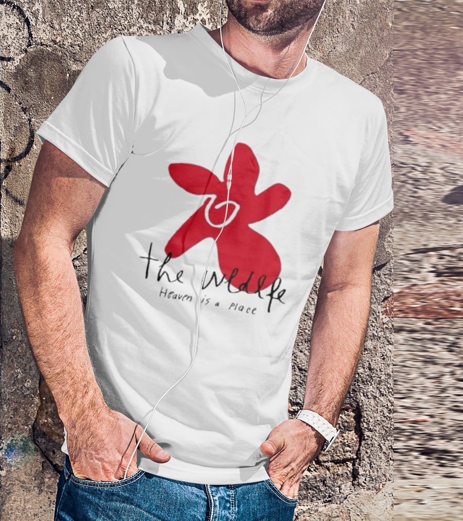 The Wldlfe Heaven Is A Place Red Flower T-Shirt