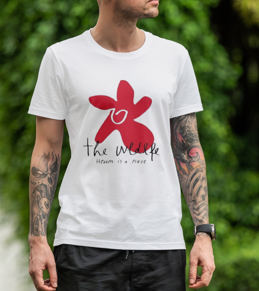 The Wldlfe Heaven Is A Place Red Flower T-Shirt