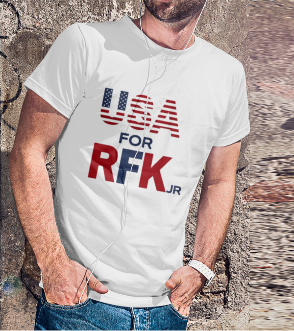 USA For RFK Jr American Flag T-Shirt
