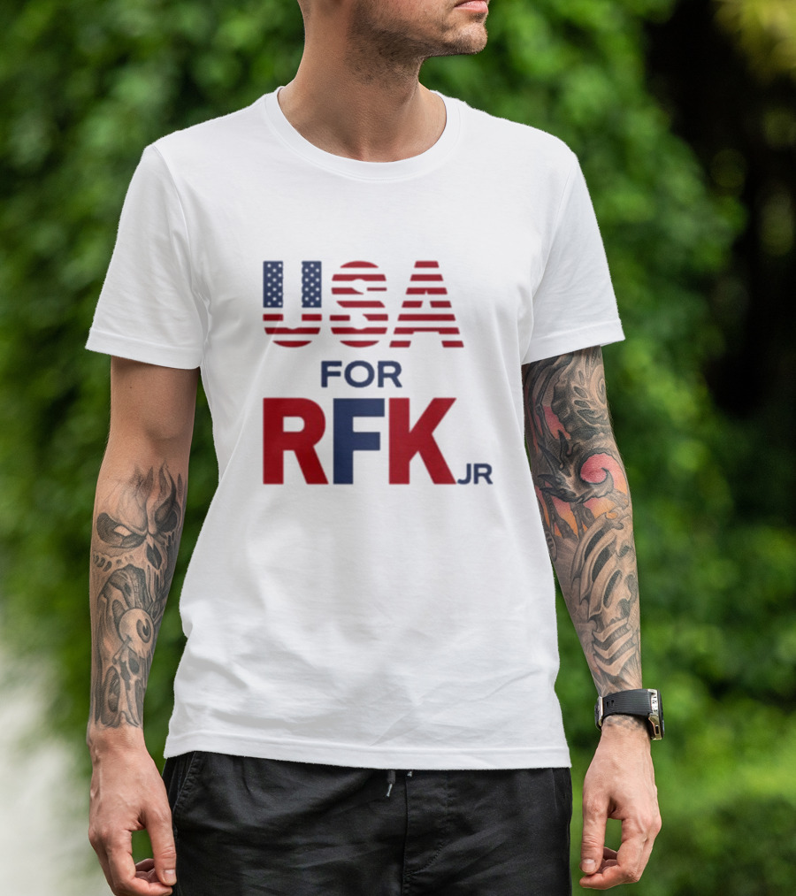 USA For RFK Jr American Flag T-Shirt