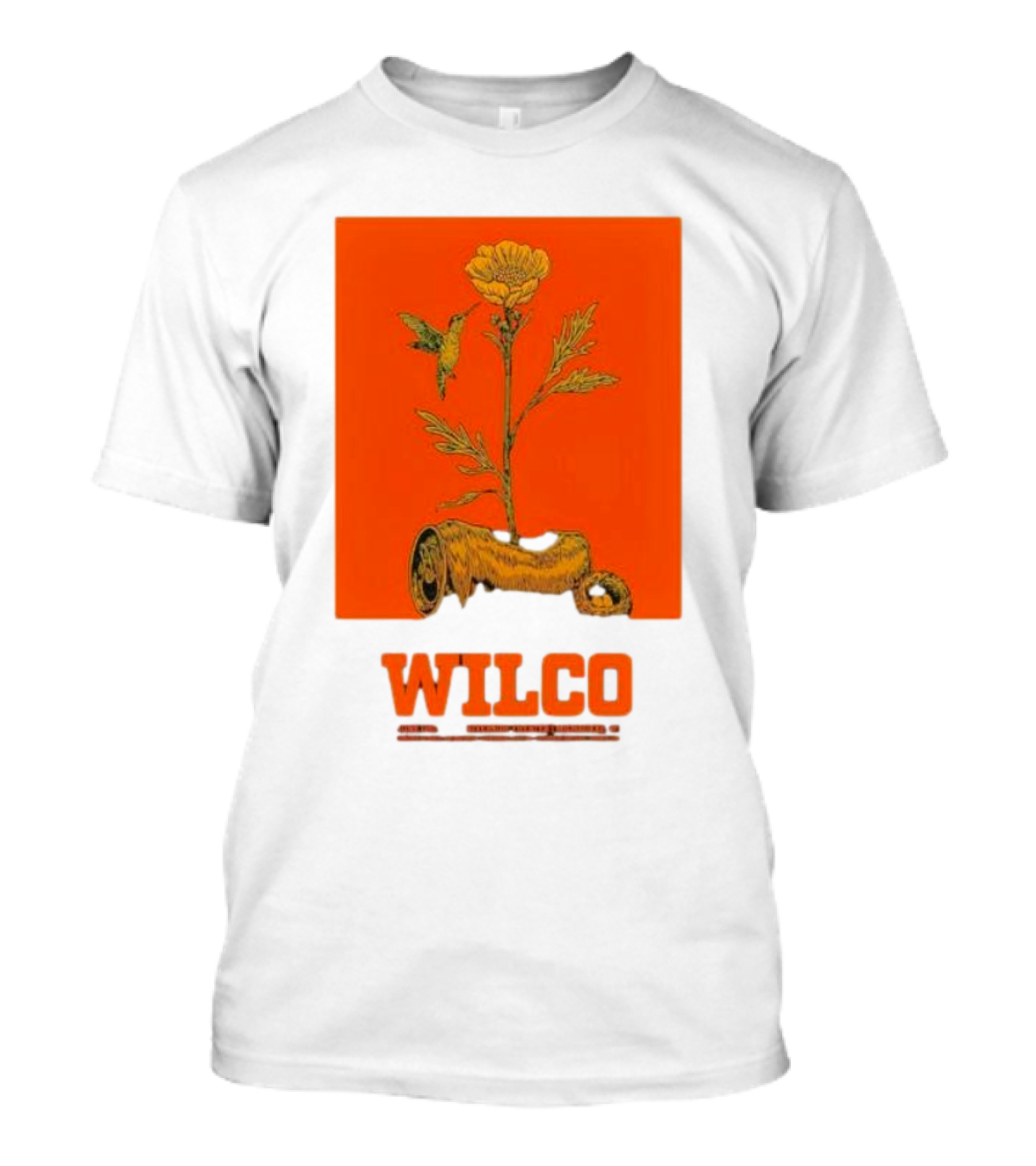 Wilco Jun 12 2024 Riverside Theatre Milwaukee WI Floral Hummingbird T-Shirt