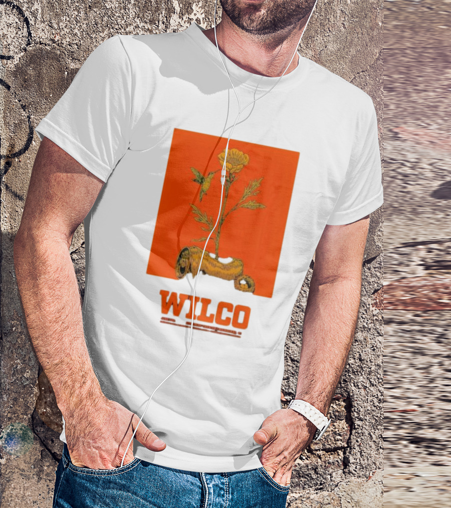 Wilco Jun 12 2024 Riverside Theatre Milwaukee WI Floral Hummingbird T-Shirt