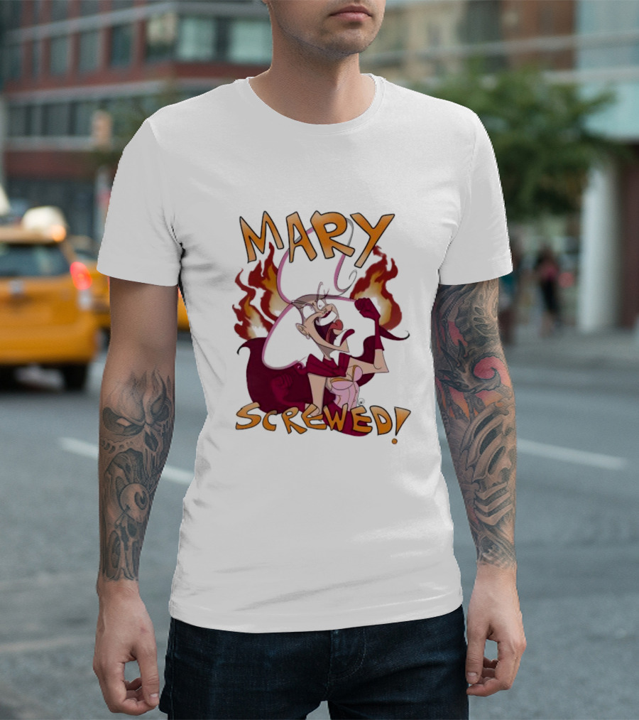 Mortal Kombat Mary Screwed Angry Fire T-Shirt