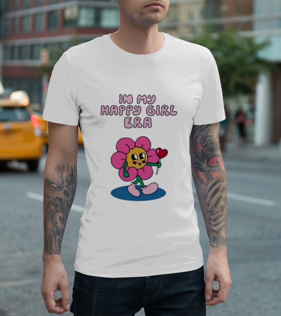 Sid The Visual Kid In My Happy Girl Era Flower Character With Heart Wand T-Shirt