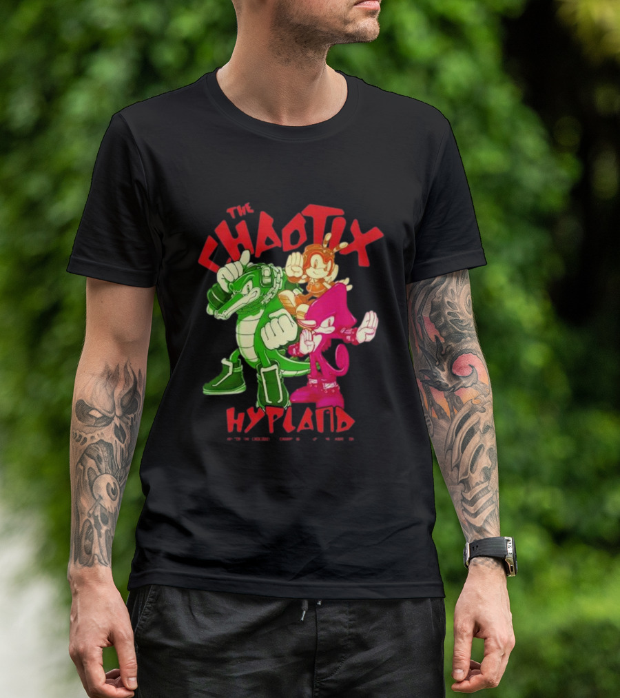 The Chaotix Hypland Vector The Crocodile Charmy Bee Espio The Chameleon T-Shirt