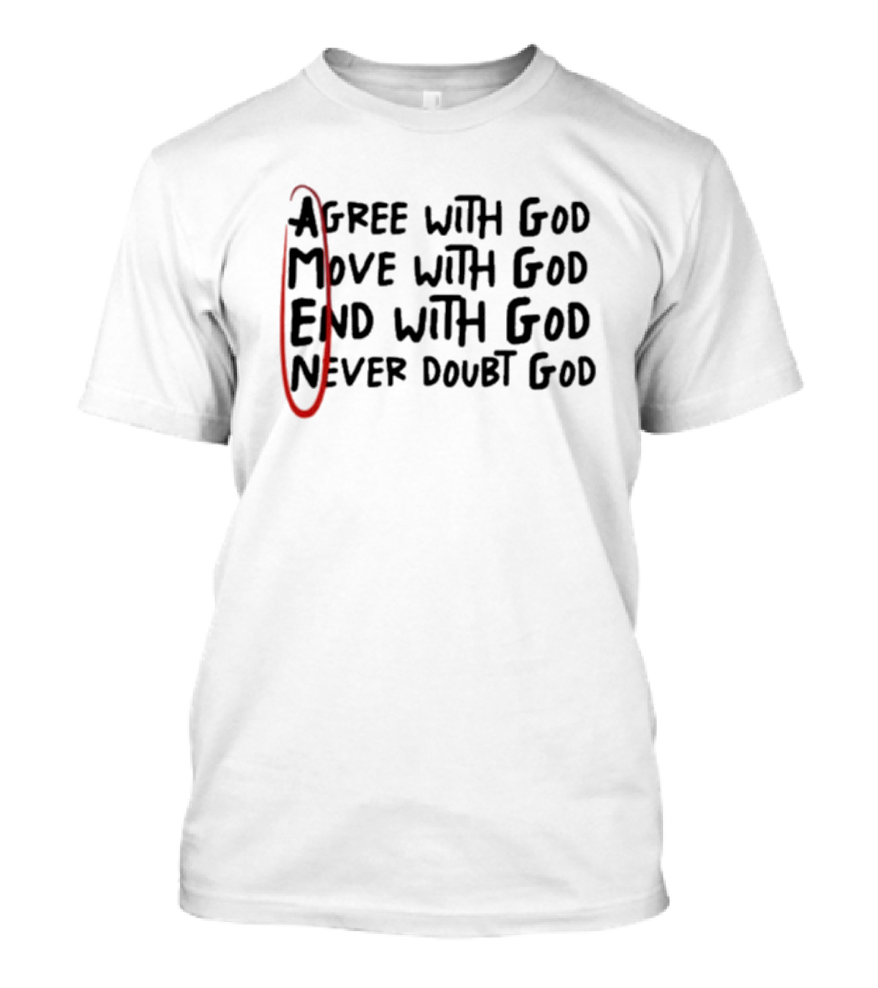 Agree Move End Never Doubt God AMEN T-Shirt