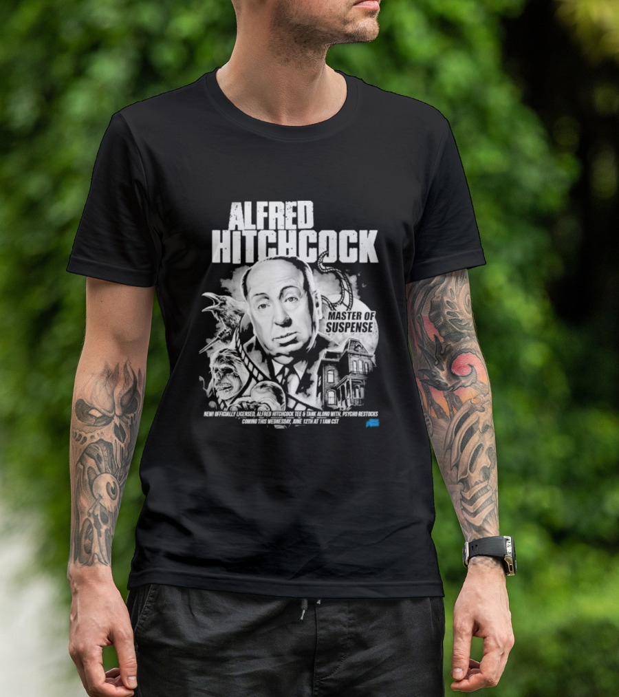 Alfred Hitchcock Master Of Suspense Psycho Restocks June 12th Licensed Tee 11AM CST T-Shirt