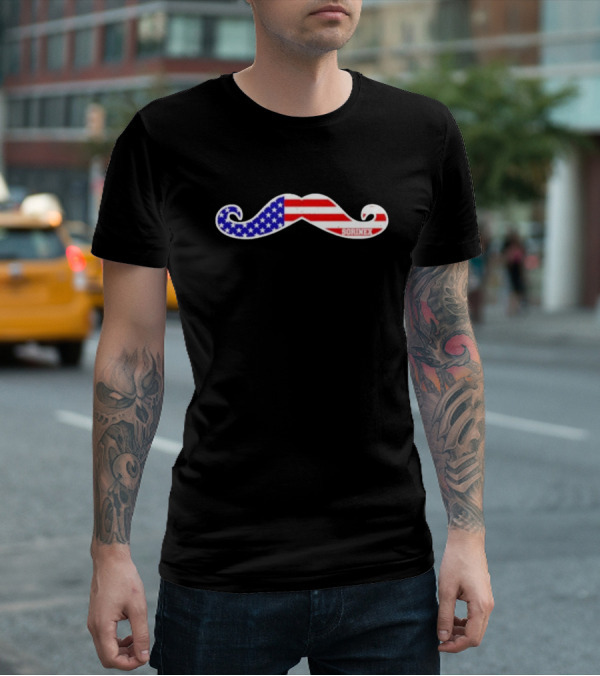 American Flag Mustache Sorinex T-Shirt