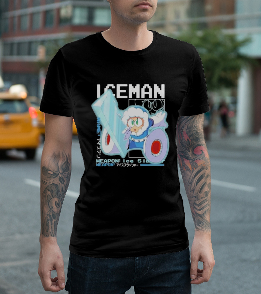 Capcom Iceman Mega Man Weapon Ice Slasher T-Shirt
