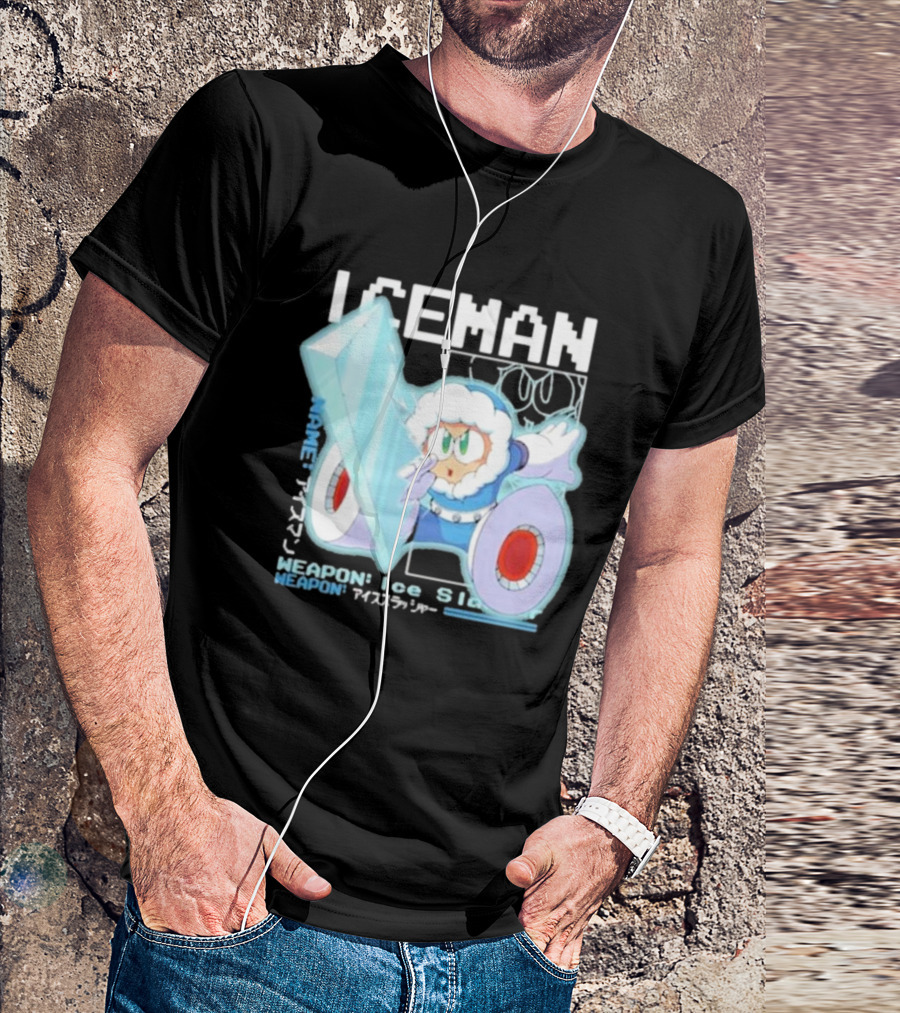 Capcom Iceman Mega Man Weapon Ice Slasher T-Shirt