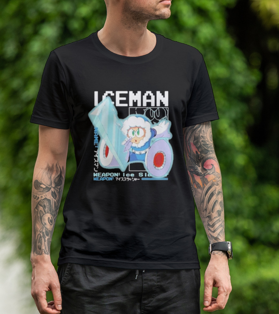 Capcom Iceman Mega Man Weapon Ice Slasher T-Shirt