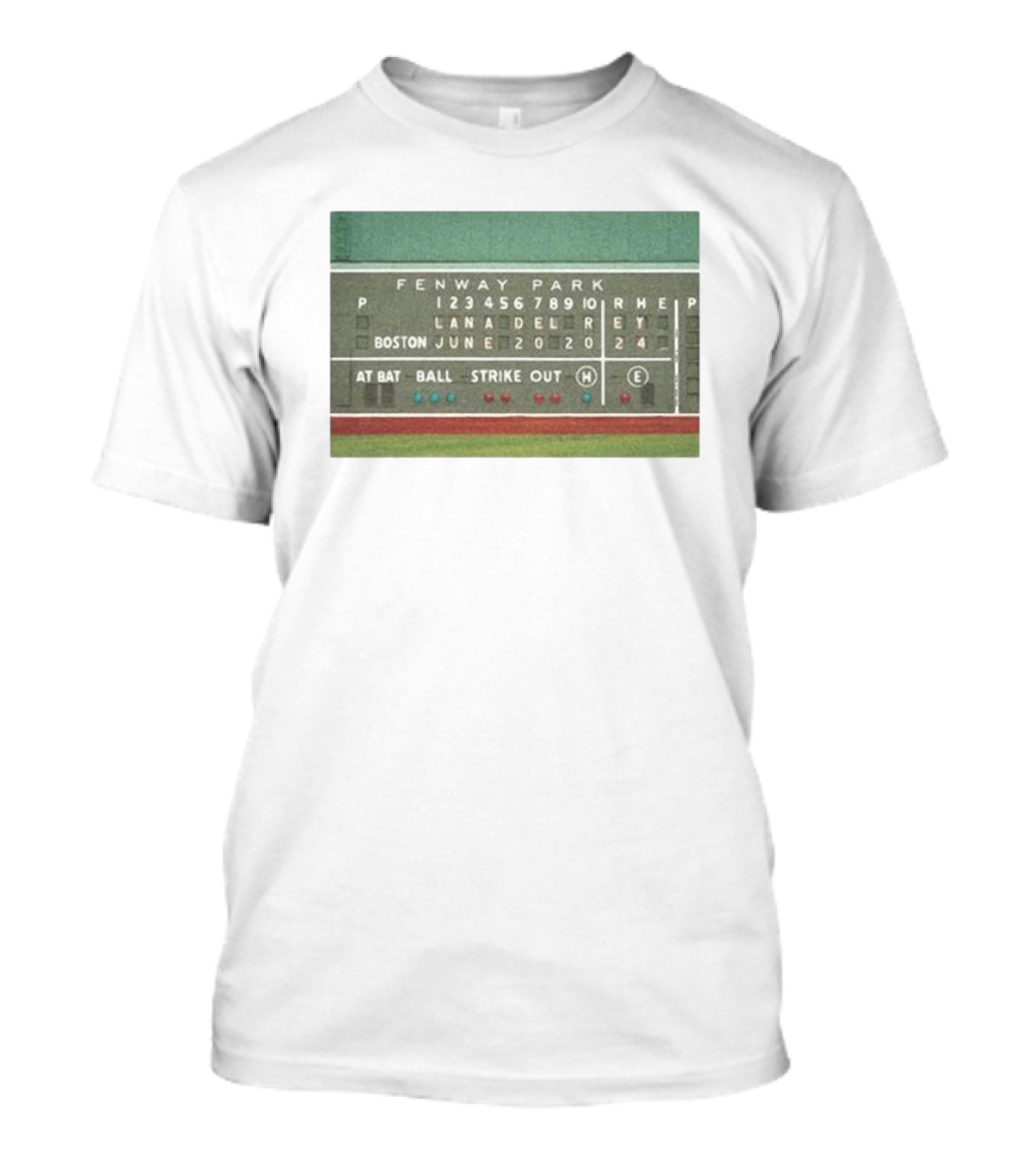 Fenway Park Lana Del Rey Boston June 2024 Green Monster T-Shirt