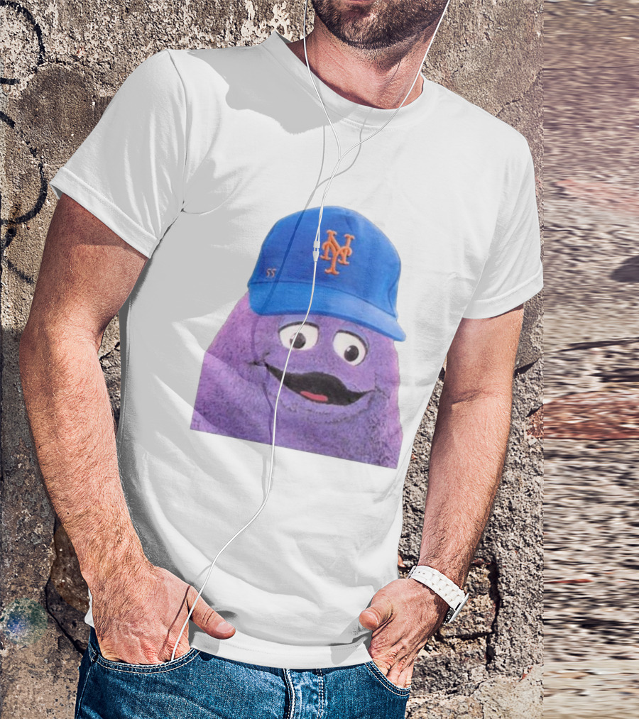 Lgm Grimace New York Mets Mascot Baseball Cap T-Shirt