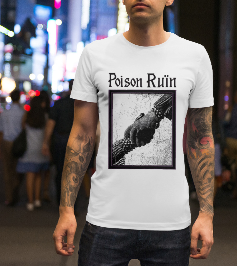 Poison Ruïn Medieval Chainmail Handshake Confrere T-Shirt