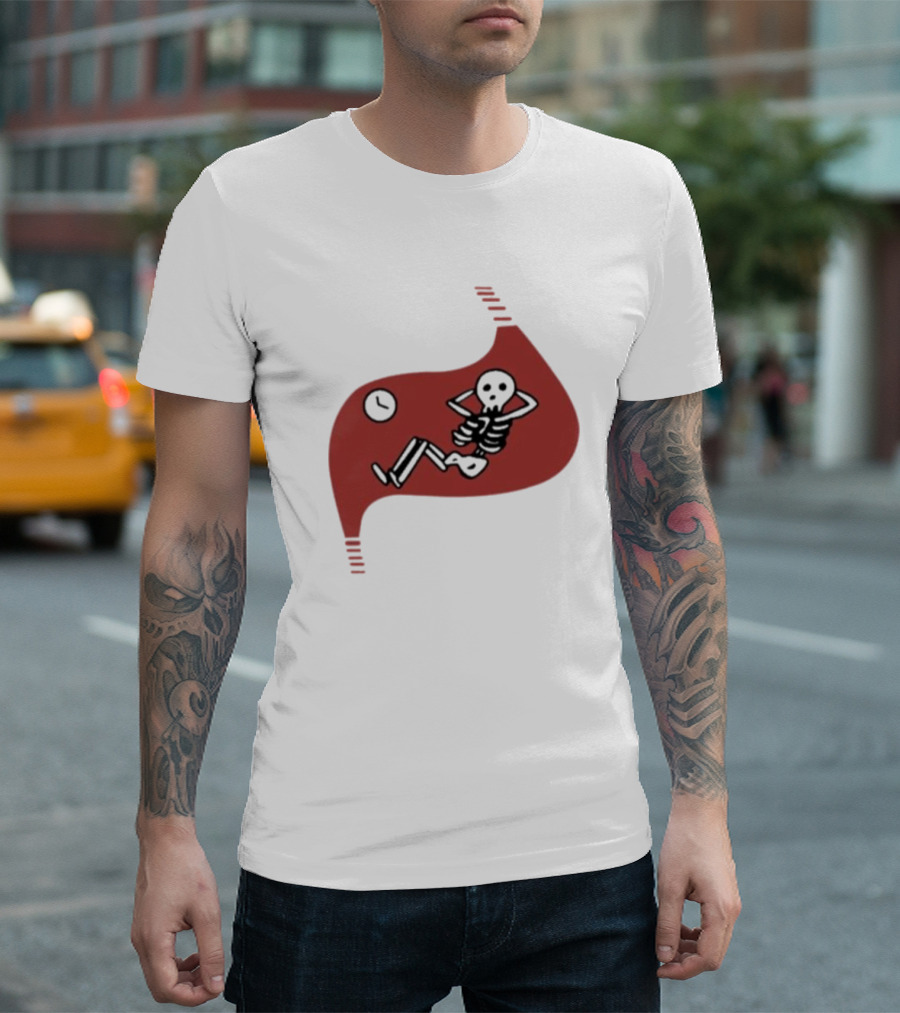 Death Of Dungeon Meshi Falin Skeleton Inside Red Stomach T-Shirt