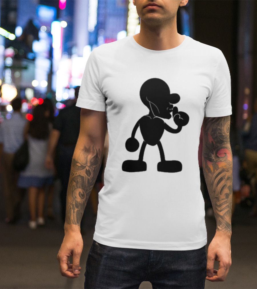Yeet Team Mr Mew Iconic Silhouette And Dog Collaboration T-Shirt