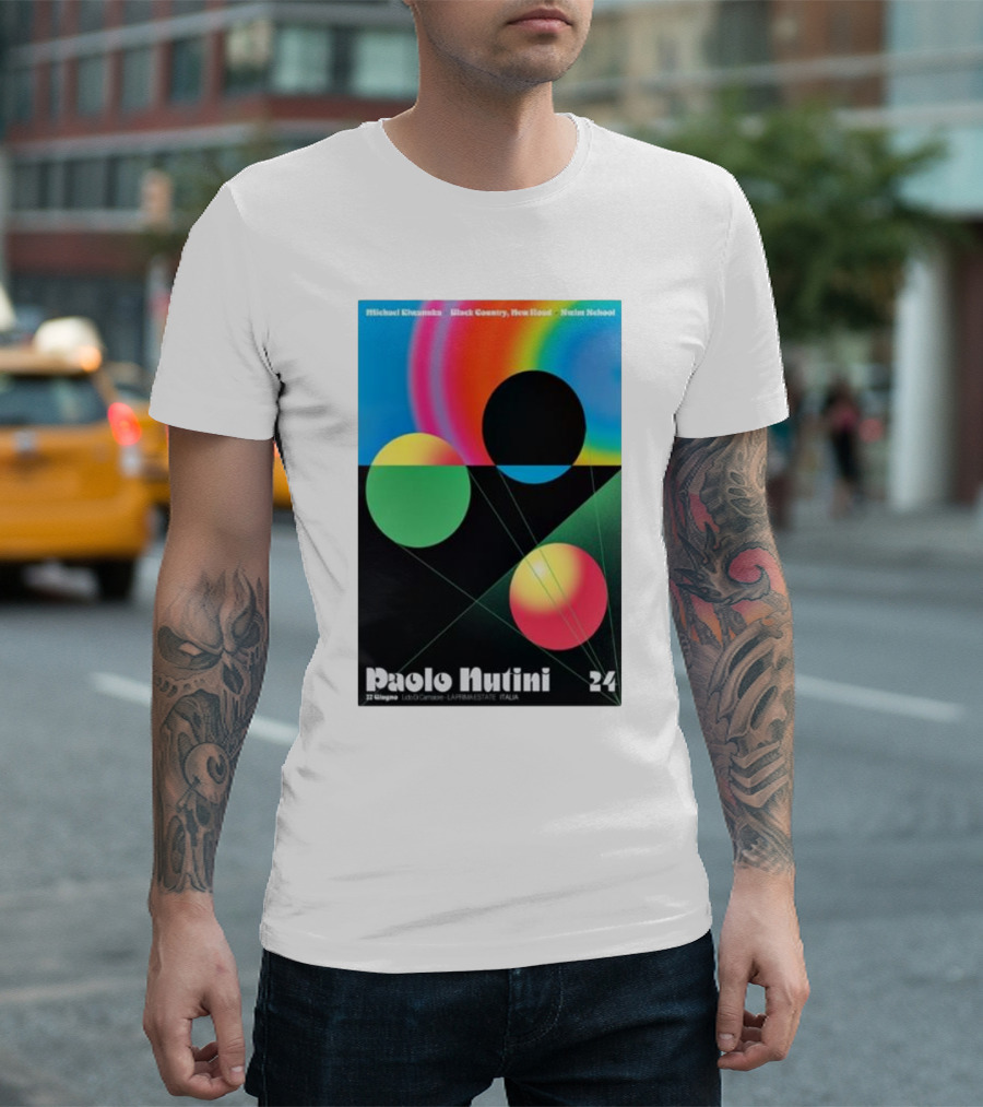Paolo Nutini Jun 22 2024 Lido Di Camaiore Parco BussolaDomani Italy Michael Kiwanuka Black Country New Road Warpaint T-Shirt