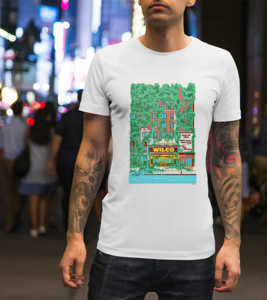 Wilco June 22 2024 Beacon Theatre New York NY Concert T-Shirt