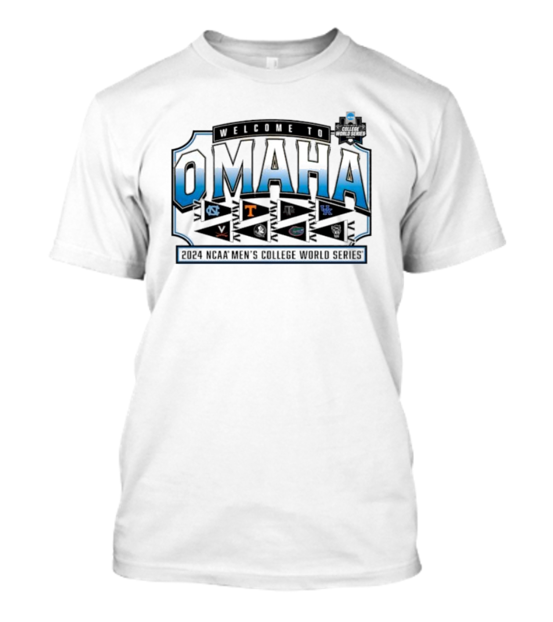 Welcome To Omaha 2024 NCAA Men's College World Series Teams T-Shirt