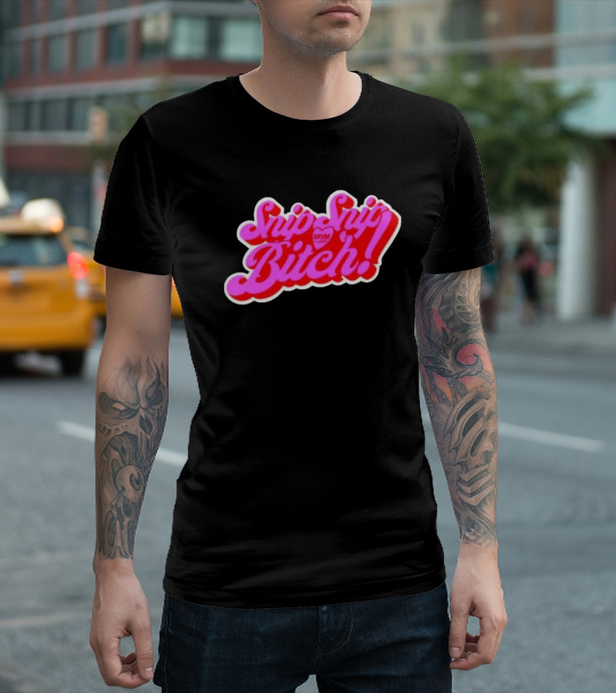Angeria Paris Snip Snip Bitch APVM Heart Ringer T-Shirt