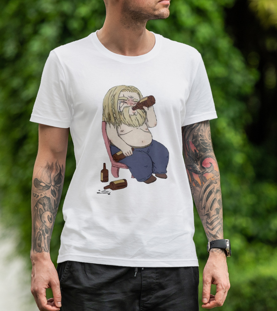Avengers Endgame Thor Fat Drinking T-Shirt