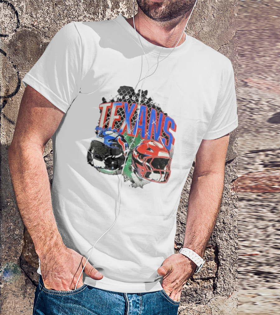 HOUSTON TEXANS HELMETS FOOTBALL GRIDIRON T-Shirt