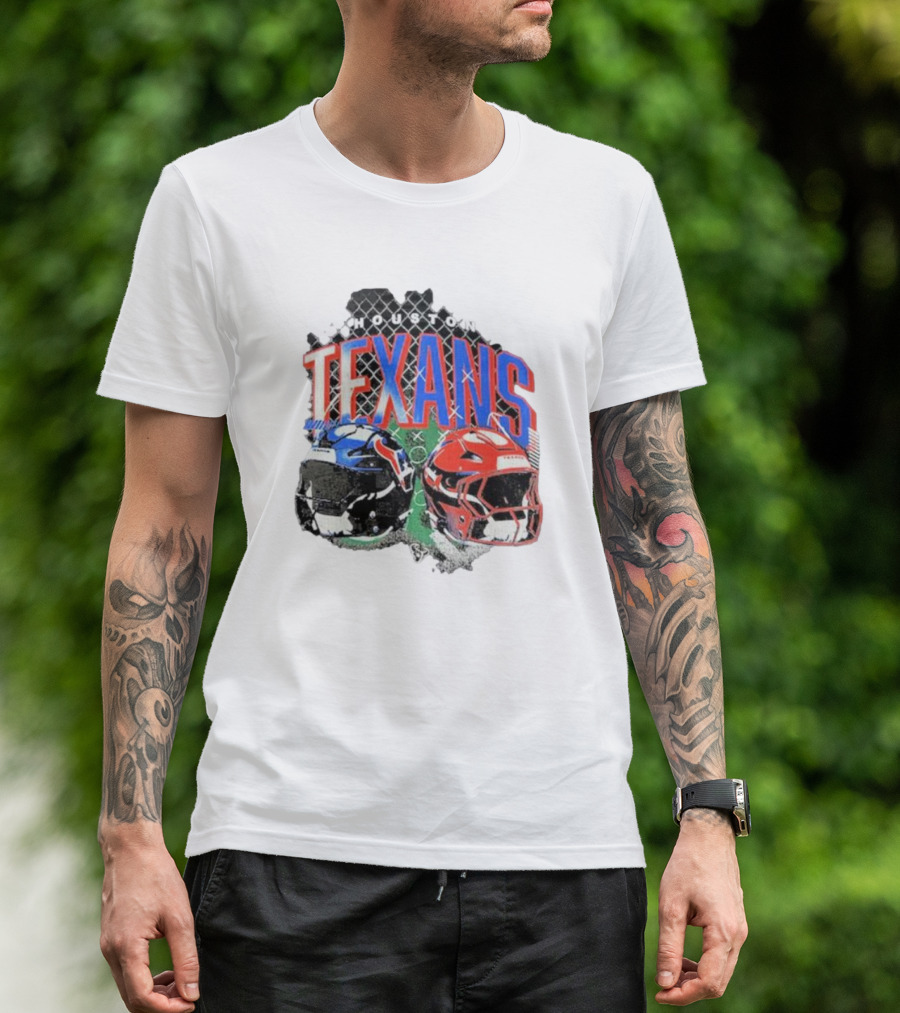 HOUSTON TEXANS HELMETS FOOTBALL GRIDIRON T-Shirt