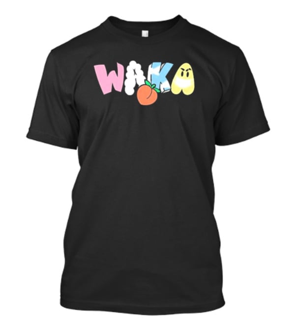 Willito Waka Kulo Y Tetas Peach Emoji Playful Text T-Shirt