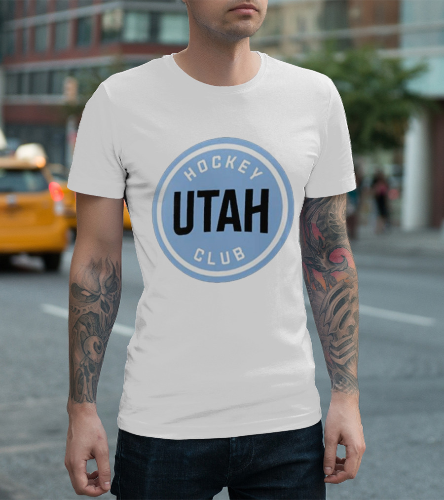 Utah Hockey Club Blue Circular Emblem T-Shirt