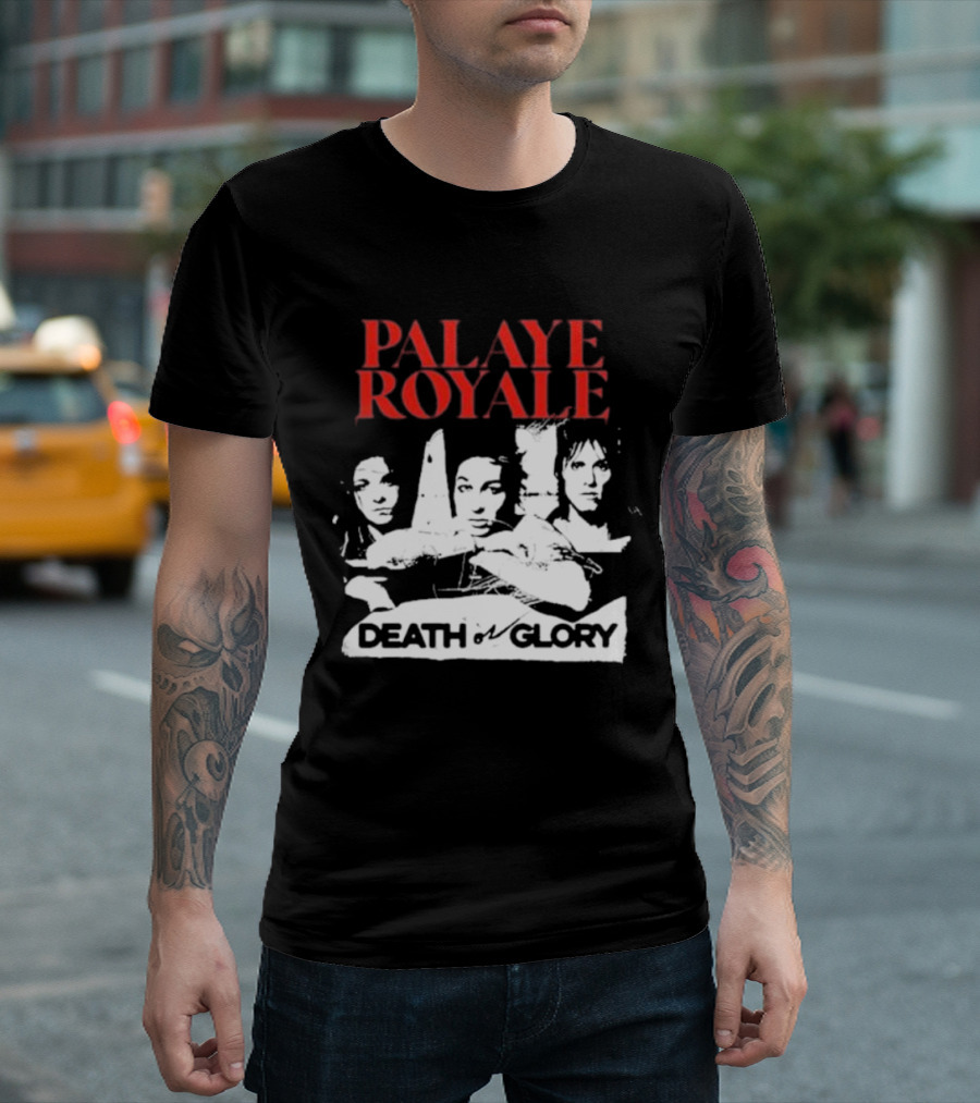 Palaye Royale Death Or Glory Band Member Portrait Trio T-Shirt