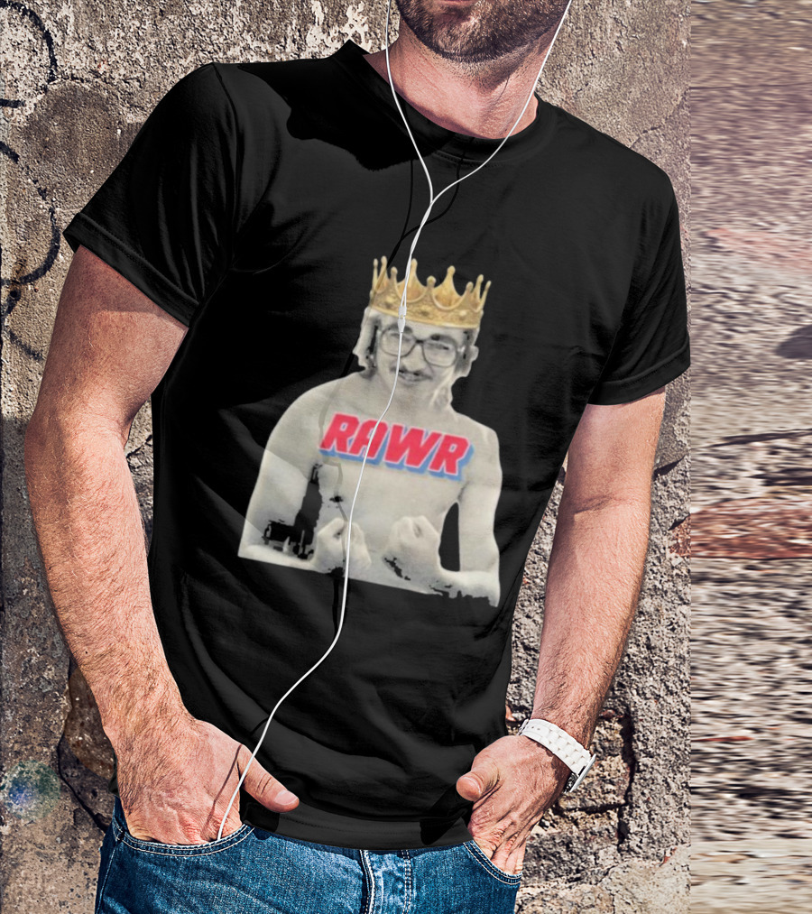 RAWR Young Greg Cote Wearing Crown T-Shirt