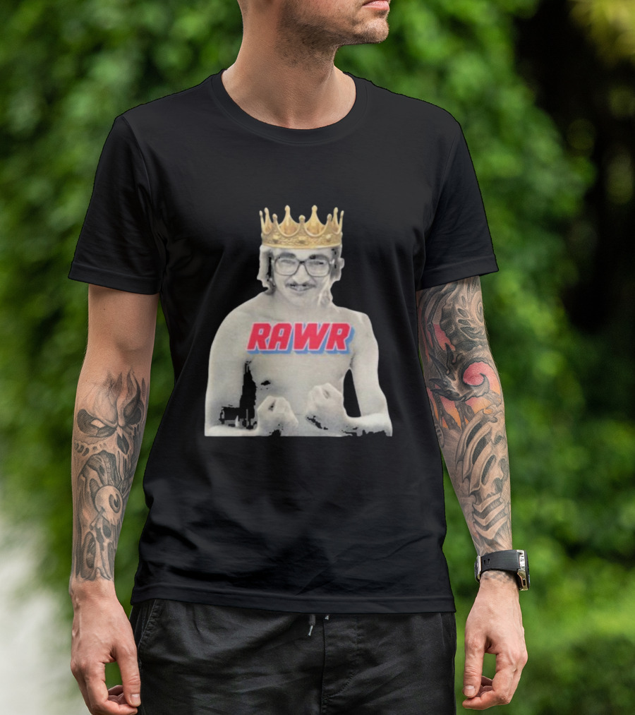 RAWR Young Greg Cote Wearing Crown T-Shirt