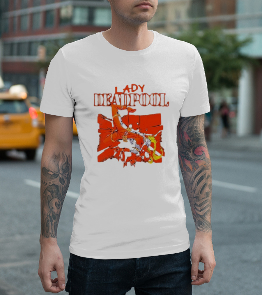 Rob Liefeld Lady Deadpool T-Shirt