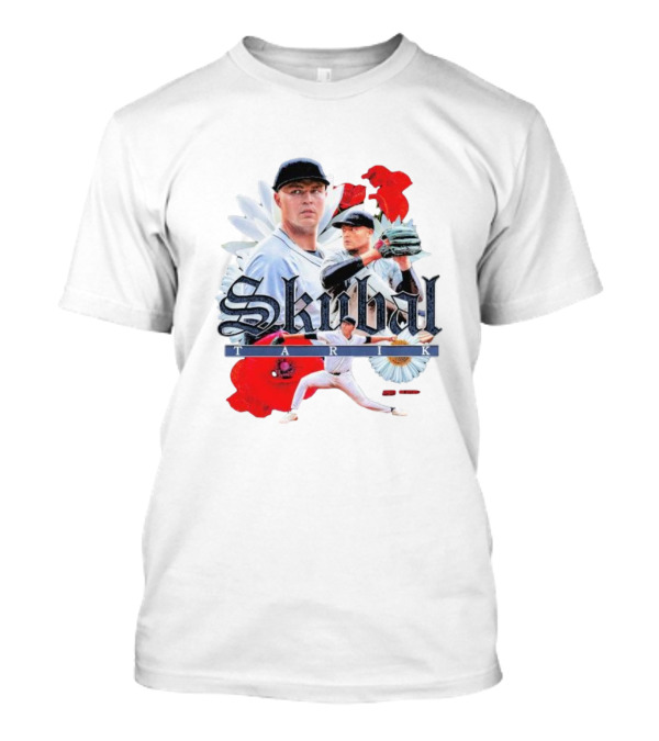 Skubal Tarik Baseball Player Floral Collage T-Shirt