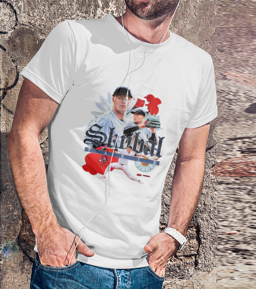 Skubal Tarik Baseball Player Floral Collage T-Shirt