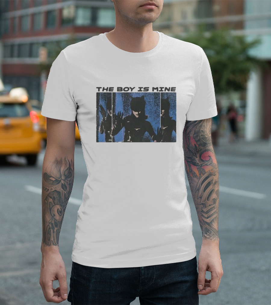 The Boy Is Mine Catwoman Reflection Trio T-Shirt