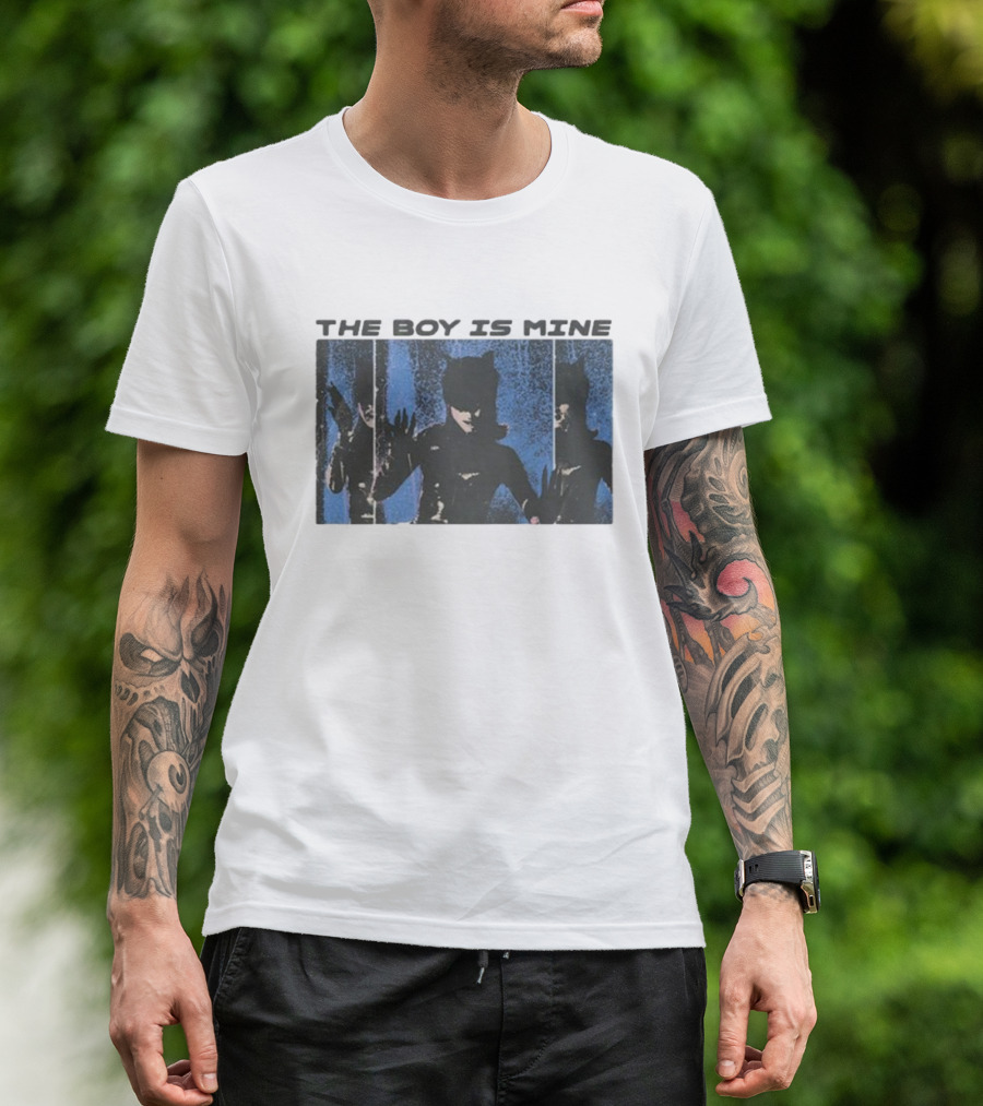 The Boy Is Mine Catwoman Reflection Trio T-Shirt