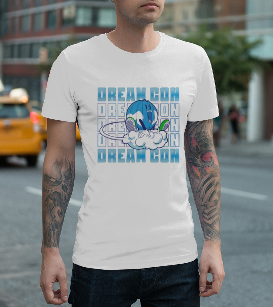 Dream Con Globoy Blue Planet and Sneakers T-Shirt