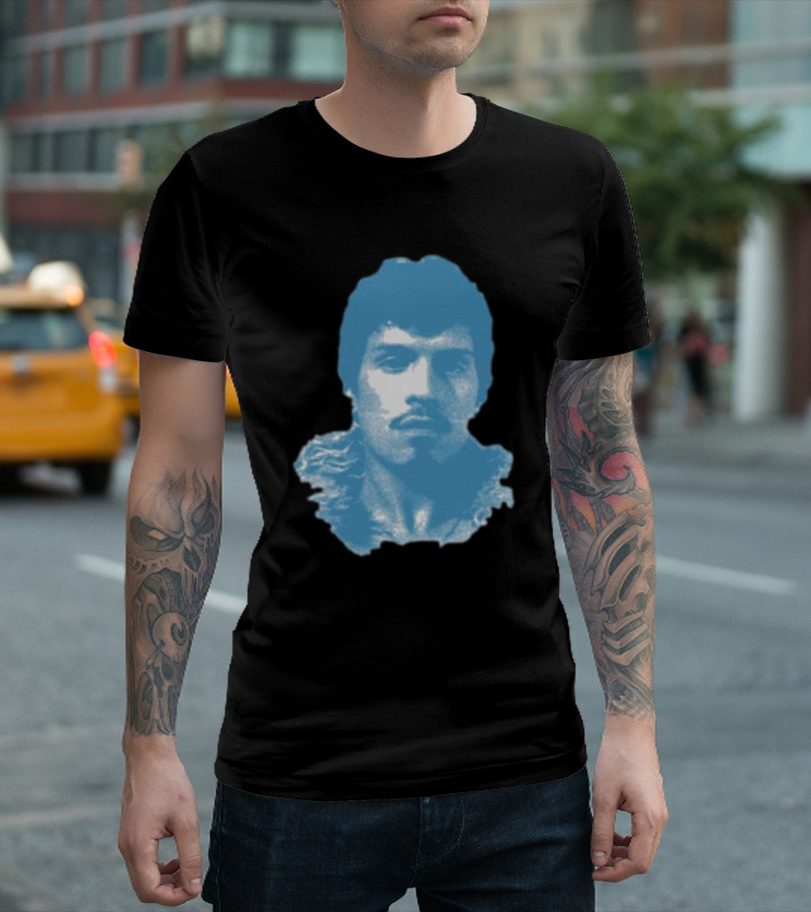 Omar Apollo God Said No Jumbo Blue T-Shirt