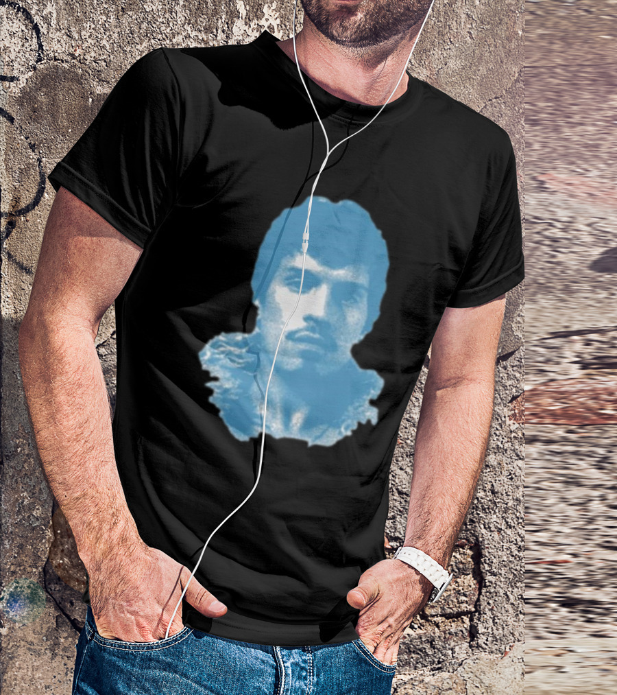 Omar Apollo God Said No Jumbo Blue T-Shirt