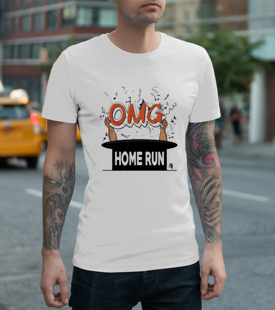 OMG Home Run From Magic Hat With Music Notes T-Shirt
