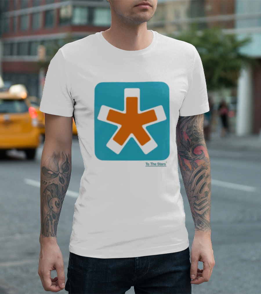 To The Stars Asterisk Icon Bold Colorful T-Shirt