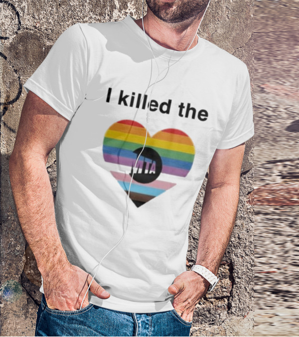 I Killed The Pride Mta Heart Rainbow T-Shirt
