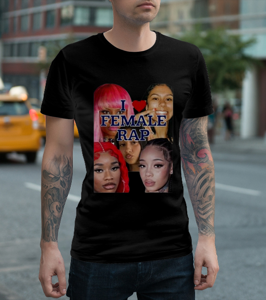 Nrth West Is My Spirit Animal I Love Female Rap Montage T-Shirt