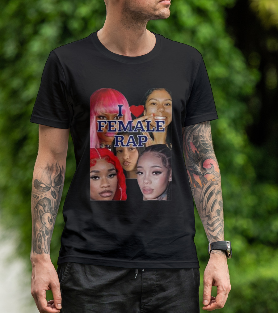 Nrth West Is My Spirit Animal I Love Female Rap Montage T-Shirt